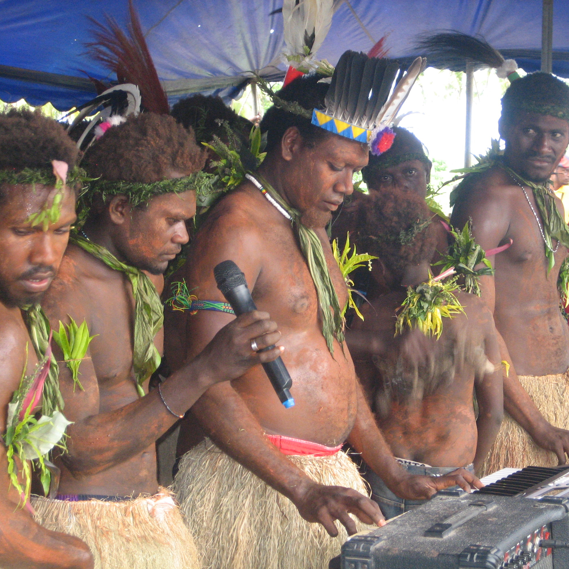 Indigenous peoples performing cultural dance
