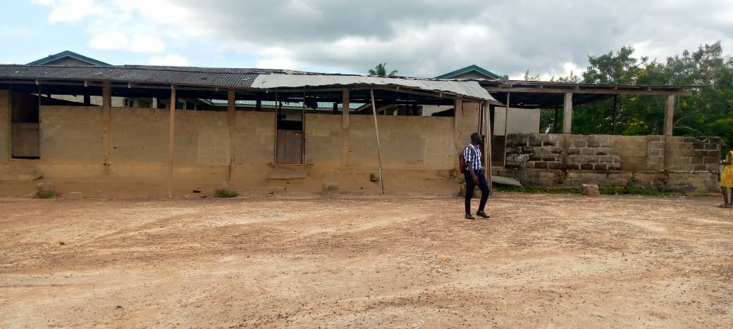 Exterior of Mpohor Ebenezer Methodist School, Ghana