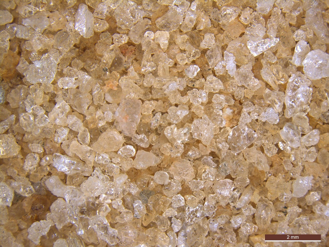 close up of upgraded ore-sand (silica sand)