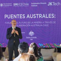 Australian Ambassador Andrew Martin at the Puentes Australes event in Santiago, Chile