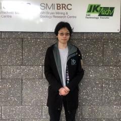 Sicheng Cai at The University of Queensland (UQ) Experimental Mine site, Indooroopilly