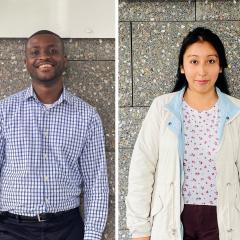 Dr Eric O Ansah and Ms Pamela Curi