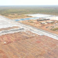 Drone image of a mine site