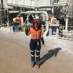 Anna Skliar at Mineral Resources Limited mine site