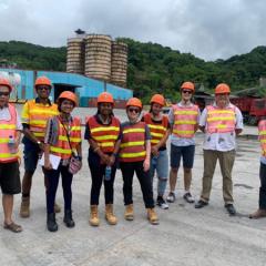Development Minerals Stone for Development Work-Integrated Learning program students at a Cement Factory in Fiji